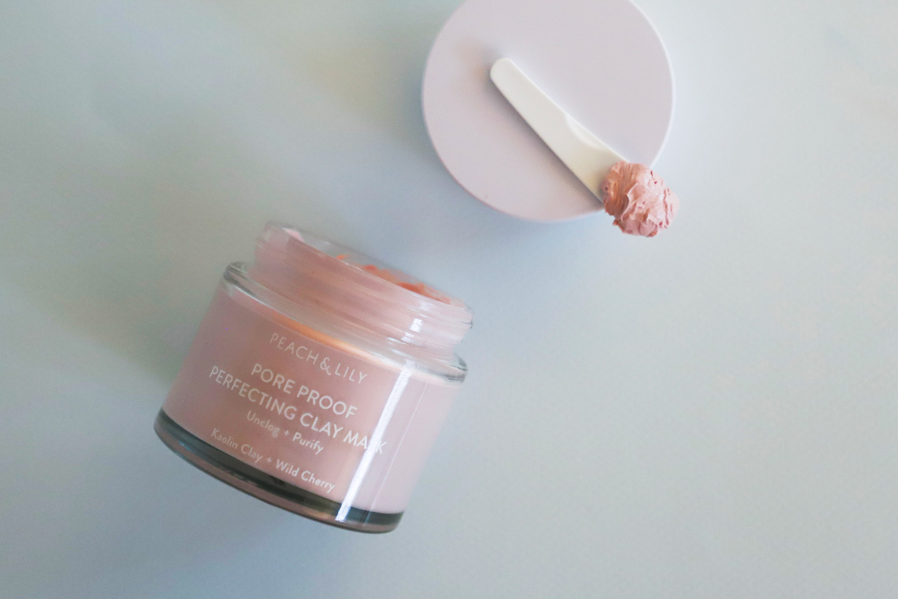 peach & lily pore proof perfecting clay mask
